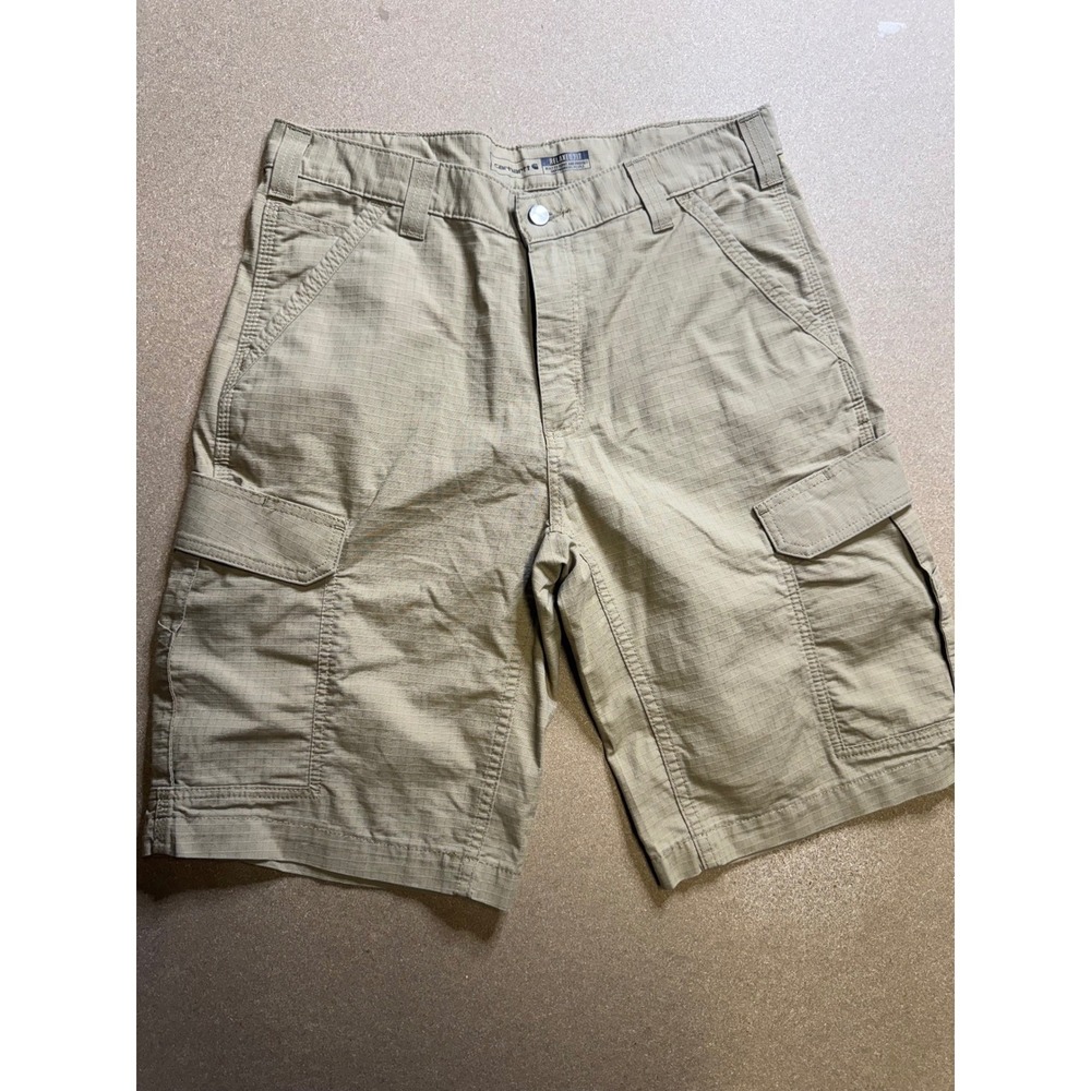 Carhartt Relaxed Fit Men's‎ Cargo Shorts Khaki Size 33 Utility Workwear